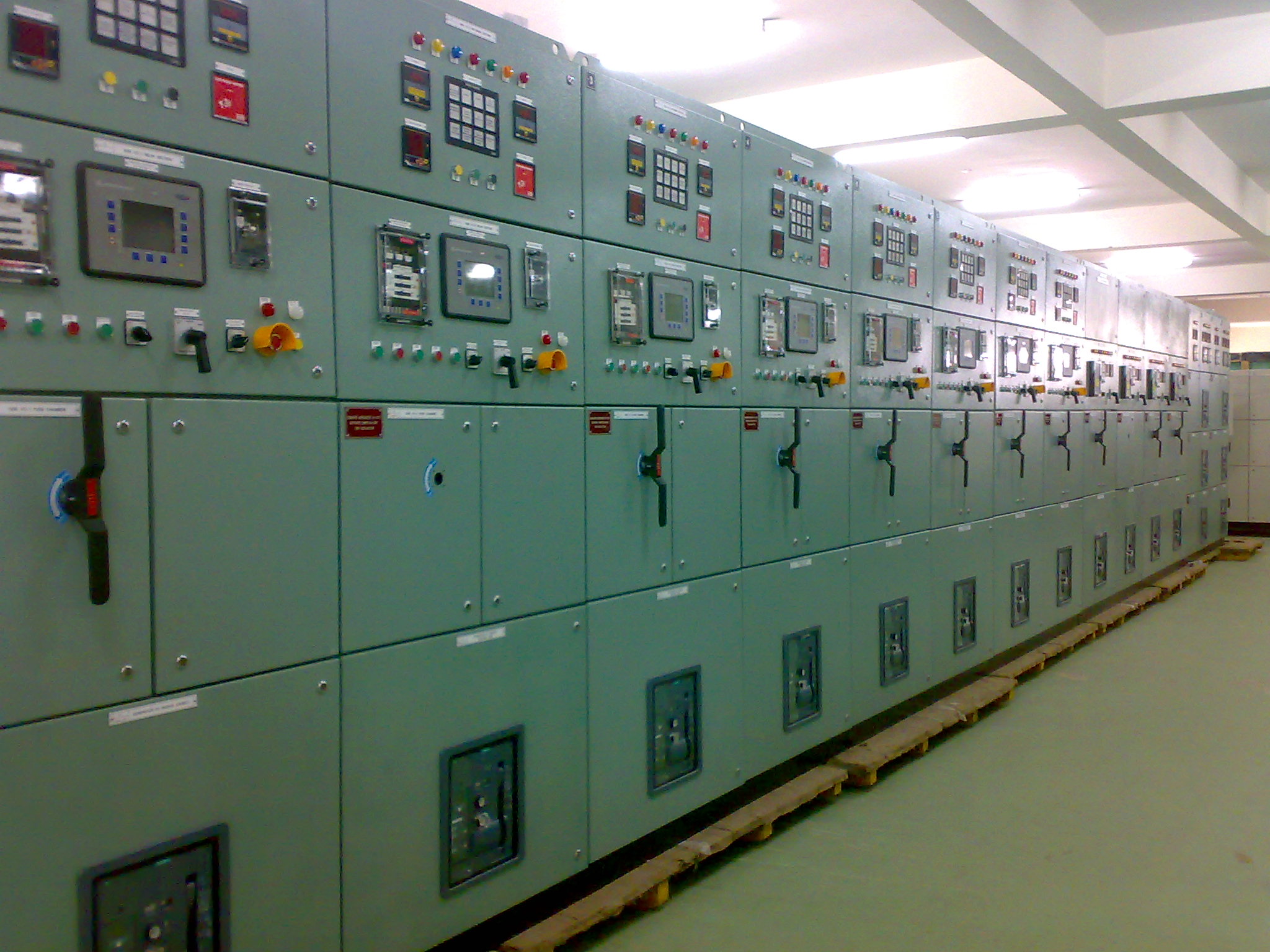 Electrical works for inspection line 2